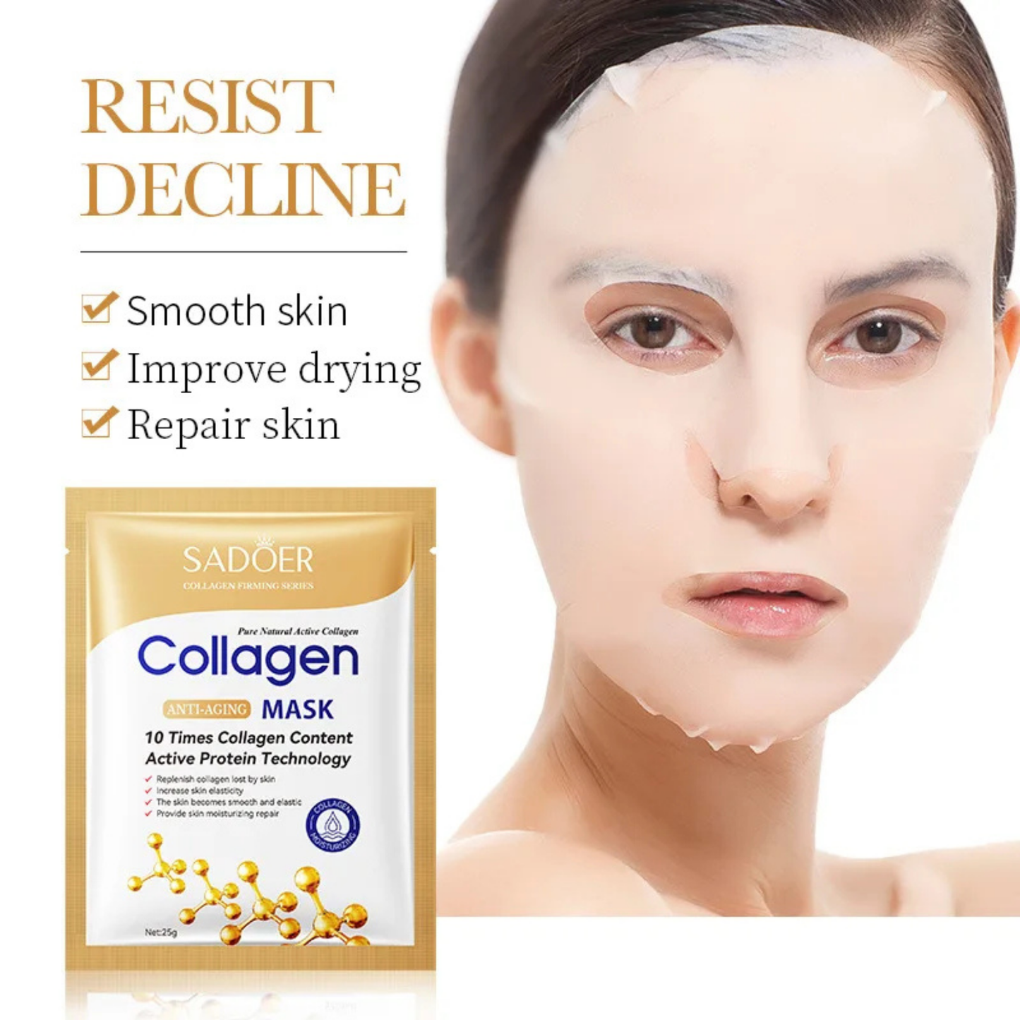 10 X Collageen Anti-Aging Masker