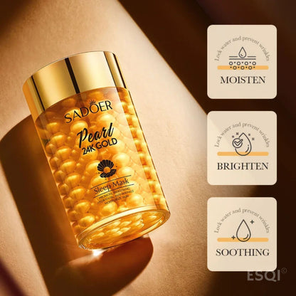 24K Golden Pearl Collageen Nachtmasker