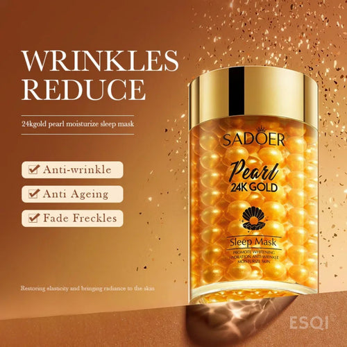 24K Golden Pearl Collageen Nachtmasker